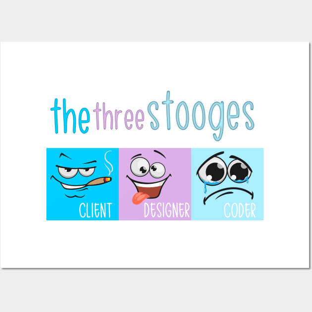 Three Stooges Wall Art by Kufic Studio